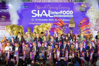 Pameran Internasional SIAL InterFOOD 2025 di Jakarta International Expo (JIExpo) Kemayoran, Jakarta, Rabu (12/11/2025). Ajang ini menjadi pameran makanan dan minuman terbesar di Asia Tenggara yang diikuti lebih dari 1.500 peserta dari 26 negara. Foto: Ist