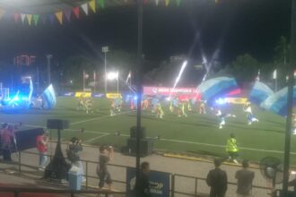 Pesta pembukaan Turnamen Mini Football Asian Champions League (ACL) 2025 di ASIOP Stadium, Cempaka Putih, Jakarta Pusat, Senin malam berlangsung meraih.