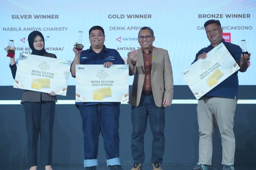 PT Pegadaian sukses menggelar Malam Penganugerahan Pegadaian Media Awards (PMA) 2025 “Bersama Pegadaian MengEMASkan Indonesia”, di Ballroom The Gade Tower, Jakarta, pada Kamis (20/11). Foto: Dok Pegadaian