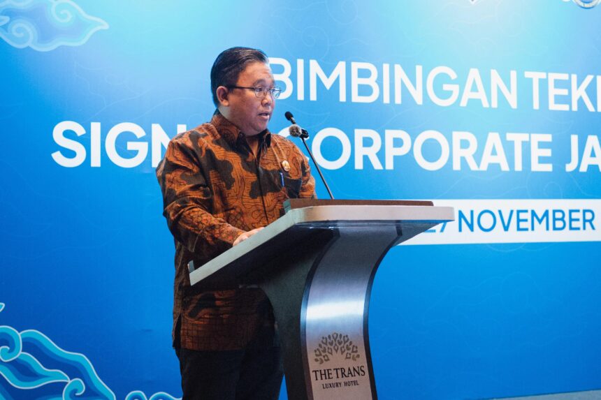 Kepala Bidang Pengelolaan Sistem Informasi Pendapatan, Badan Pendapatan Daerah Jawa Barat, Bapak Dwi Agus Sulistyo, ST., MT.