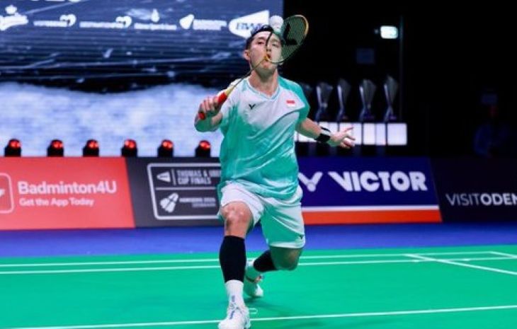 Jonatan Christie juara tunggal putra Hylo Open 2025.