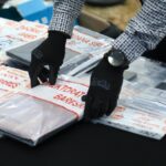 Sejumlah barang bukti kejahatan jaringan pinjol ilegal diamankan Direktorat Tindak Pidana Siber Bareskrim Polri, di antaranya, 32 handphone, 12 SIM card, 9 laptop, mesin EDC, buku rekening, kartu ATM, dokumen perusahaan, hingga perangkat CCTV, Kamis (20/11/2025). Foto: Ist