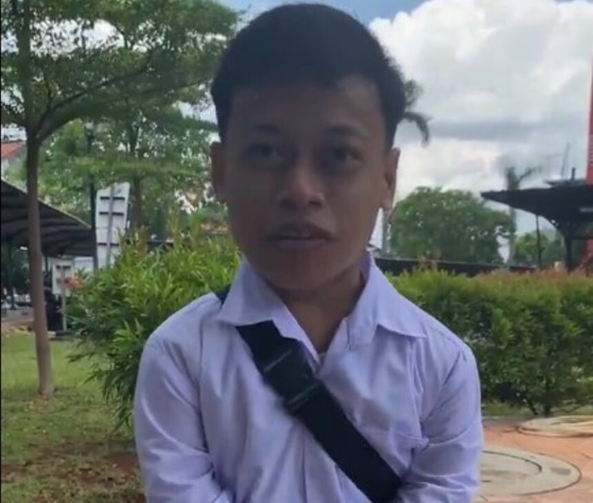 Zidan, peserta job fair disabilitas diterima di PT Transjakarta. Foto: TikTok @zidans24_