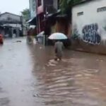 Banjir di Kemang Utara, Mampang Jakarta Selatan. Foto: X @TMCPoldaMetro
