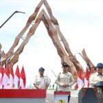 Presiden Prabowo Subianto meresmikan Jembatan Kabanaran di Kabupaten Bantul, Yogyakarta, Rabu (19/11/2025). Foto: BPMI Setpres