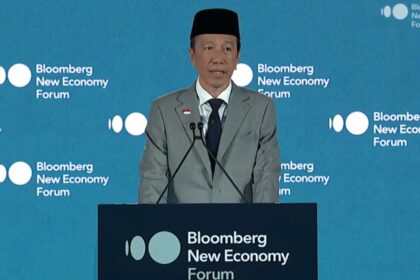 Presiden ke-7 Joko Widodo berpidato dalam Bloomberg Economy Forum di Singapura. Foto: Tangkapan layar youtube Bloomberg New Economy