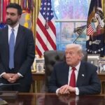 Presiden Amerika Serikat Donald Trump dan Wali Kota Terpilih New York City Zohran Mamdani di Ruang Oval, Gedung Putih, Jumat (21/11/2025). Foto: Tangkapan layar video X