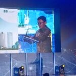 Dirut PT Pegadaian, Damar Latri Setiawan saat menyampaikan sambutan. Foto sofian/ipol.id