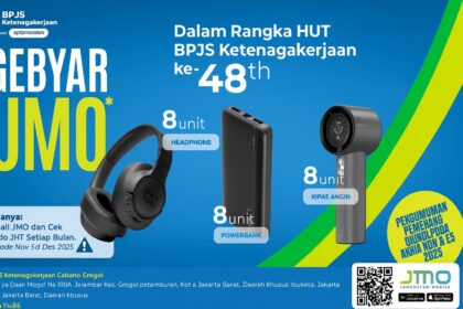 Kantor Cabang BPJS Ketenagakerjaan Jakarta Grogol menggelar program apresiasi bertajuk “Gebyar JMO”