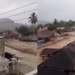 Rumah-rumah terendam, jalan tertutup, dan ribuan warga Sumut terdampak bencana. Foto: Tangkap layar IG @jabodetabek24info