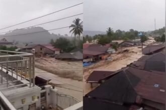 Rumah-rumah terendam, jalan tertutup, dan ribuan warga Sumut terdampak bencana. Foto: Tangkap layar IG @jabodetabek24info