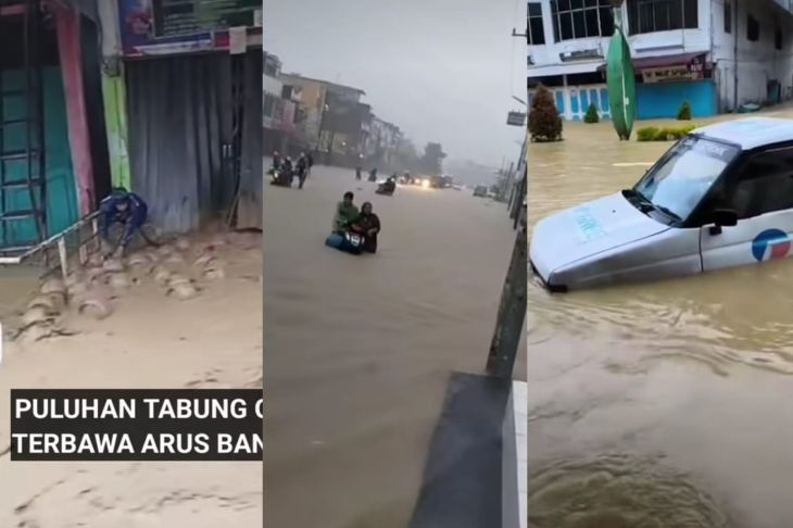 Bencana alam banjir dan longsor yang melanda Provinsi Sumatera Utara (Sumut) semakin meluas, hingga Kamis (27/11/2025). Foto: Tangkap layar IG @sumut_pos