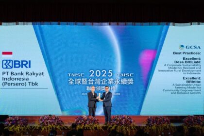 BRI meraih dua penghargaan internasional bergengsi, yaitu Global Corporate Sustainability Awards (GCSA) 2025 dan International CSR Excellence Awards 2025, sebagai bentuk pengakuan atas kontribusinya dalam program sosial, lingkungan, dan pemberdayaan masyarakat. Foto: Dok BRI