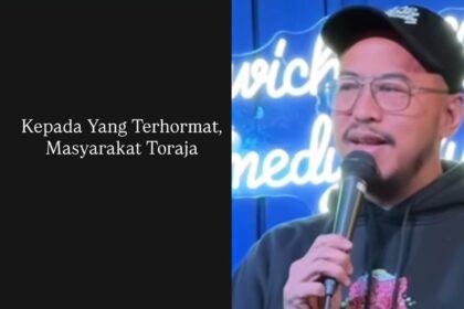 Pandji Pragiwaksono menyampaikan permintaan maaf kepada masyarakat Toraja atas candaan dalam pertunjukan lawasnya yang menyinggung adat Rambu Solo. Foto: IG @pandji.pragiwaksono