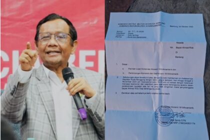 Mahfud MD menyoroti surat izin keramaian yang dikeluarkan Koramil 1810/Arcamanik, Bandung. Foto: X @mohmahfudmd