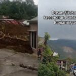 Material longsor menimbun permukiman di Dusun Situkung. Foto: TikTok @banjarnegaraterkini