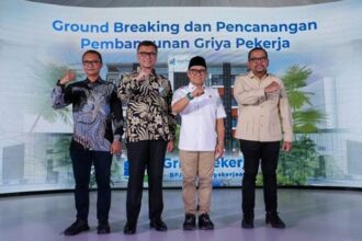Groundbreaking Griya Pekerja di kawasan Pasar Minggu pada Selasa (4/11/2025). Foto: Ist
