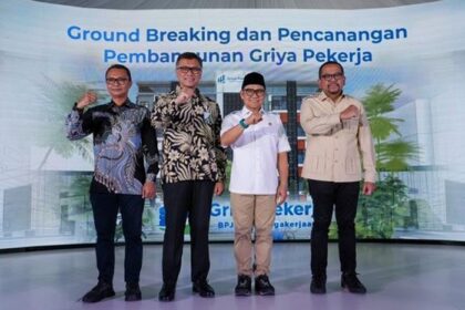Groundbreaking Griya Pekerja di kawasan Pasar Minggu pada Selasa (4/11/2025). Foto: Ist