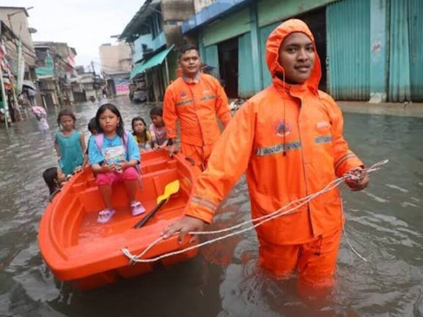Ilustrasi banjir rob