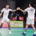 Fajar-Fikri mengemas kemenangan pertama di Australia Open 2025. Foto: PBSI