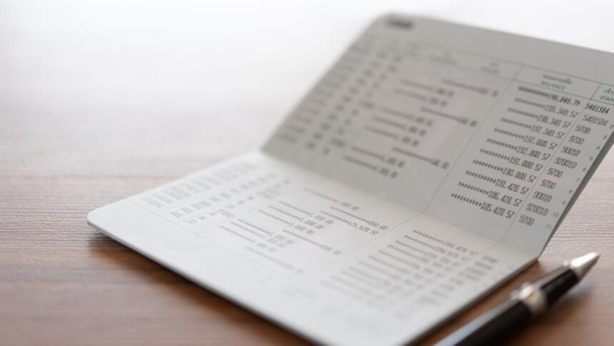 Ilustrasi buku tabungan