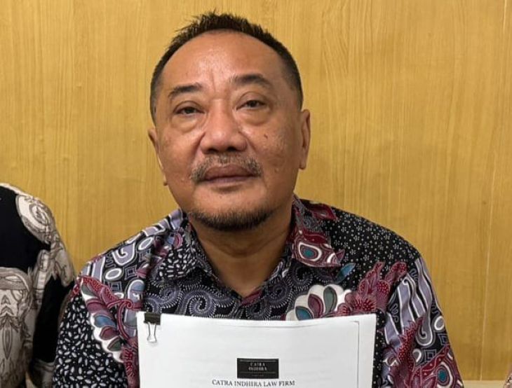 Managing Partner Catra Indhira Law Firm, Heroe Waskito sekaligus kuasa hukum Tony Trisno.