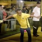 Ketua Umum DPP Partai Golkar Bahlil Lahadalia meresmikan lapangan padel “Yellow Racquet Club” di halaman Kantor DPP Golkar. Foto: IG @fakta.jakarta