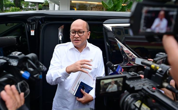 Menteri Investasi dan Hilirisasi/Kepala Badan Koordinasi Penanaman Modal (BKPM) Rosan Roeslani, saat memberikan keterangan di Istana, Jakarta Pusat.