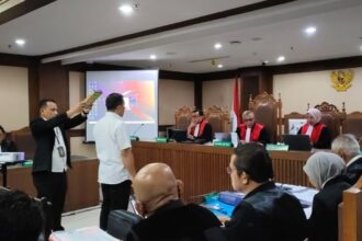 Tampak suasana sidang sengketa lahan antara PT Position dan PT Wana Kencana Mineral (WKM). Foto: IST