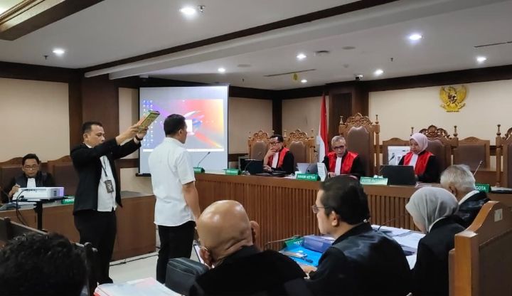 Tampak suasana sidang sengketa lahan antara PT Position dan PT Wana Kencana Mineral (WKM). Foto: IST