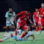 Timnas Indonesia U-22 takluk 0-3 dari Mali U-22 pada uji coba di Stadion Pakansari, Bogor, Sabtu (16/11/2025) malam. (Foto: PSSI)