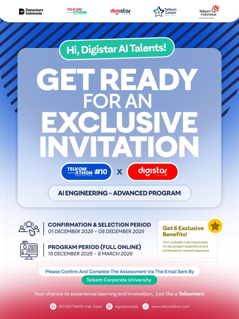 TelkomGroup Hadirkan Telkom Athon #10 x Digistar, Siapkan Talenta AI Masa Depan 2 0c9dbaf8 fe90 4234 a421 ab2de451e710