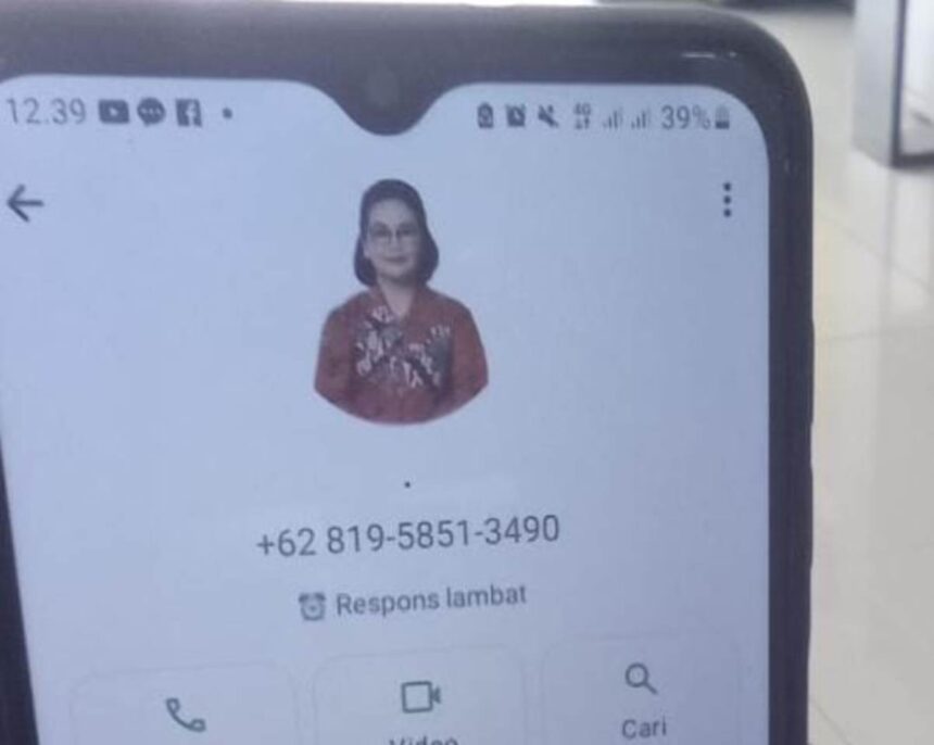 Penipuan yang mencatut Wali Kota Semarang, Agustina Wilujeng. Foto: Ist