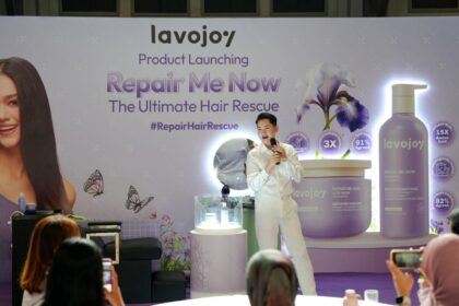 lavojoy menghadirkan produk terbaru Repair Me Now Series: Shampoo dan Hair Mask melalui acara peluncuran Repair Me Now: The Ultimate Hair Repair Rescue yang diselenggarakan di Habitate Oakwood, Jakarta Selatan. (istimewa/dok. lavojoy)