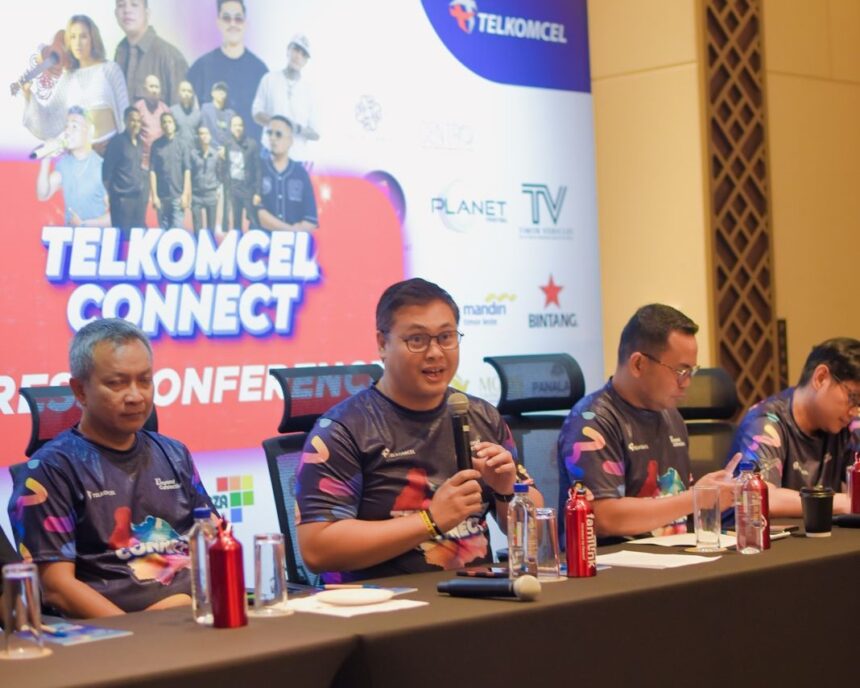 CEO Telkomcel Ardiyanto Priyo saat sesi Press Conference acara Telkomcel Connect di Dili, Timor Leste, beberapa waktu yang lalu. Foto: Telkom Indonesia