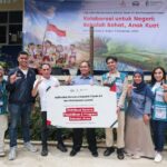 Pemberian Bantuan Sarana Pendidikan & Program Sekolah Alam dari AdMedika Bersama Sekolah Tanah Air dan Perempuan Lestari kepada SDN 05 Ciasmara, Bogor, beberapa waktu lalu. Foto: Telkom Indonesia