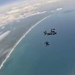 Dua atlet terjun payung meninggal akibat jatuh ke laut setelah mengalami kendala cuaca ekstrem. Foto: TikTok @polrespangandaran