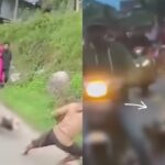 Seorang pelaku pemerkosaan terhadap seorang gadis difebel di Desa Parang-Parang Tulau, Kelurahan Cikoro, Kecamatan Tompobulu diarak warga. Foto: Tangkapan layar Instagram @info.negri