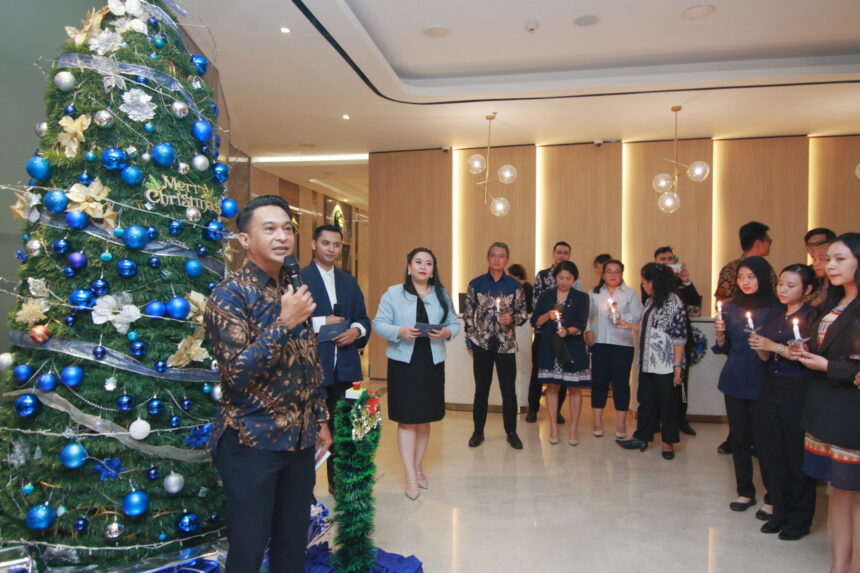 Rangkaian acara pembukaan perayaan akhir tahun di Aryaduta Suites Semanggi. (Alidrian Fahwi/ipol.id)