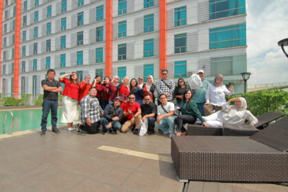 Harris Bekasi menggelar acara Media & Digital Creators Mini Gathering dengan tema “Cheers to 2026: Creativity, Connection, Collaboration”. (Alidrian Fahwi/ipol.id)