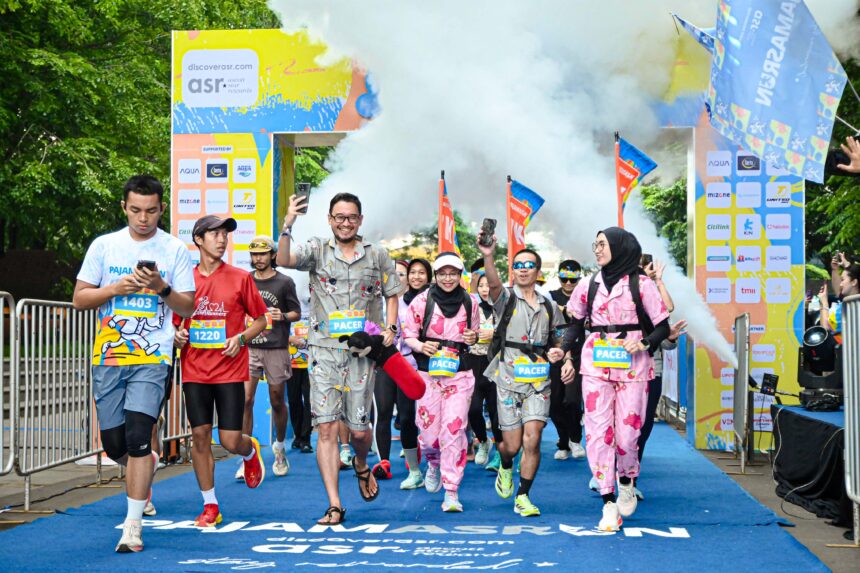 Ascott Indonesia berhasil menyelenggarakan PajamASRun 2025 pertama, ajang lari bertema piyama yang sukses menarik antusiasme lebih dari 1.000 peserta di Plaza Selatan, Taman Mini Indonesia Indah (TMII). (dok. Ascott Indonesia)
