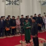 Proses pelantikan Sekda DKI Jakarta, Uus Kuswanto di Balai Agung. (Foto istimewa)