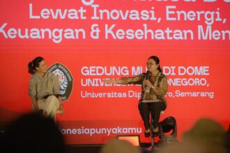 Wali Kota Semarang, Agustina Wilujeng didapuk menjadi salah satu narasumber utama dalam program spesial Indonesia Punya Kamu yang diselenggarakan di Muladi Dome Undip Semarang, Selasa (2/12).