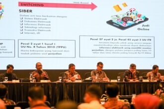 Rapat Koordinasi dan Sinkronisasi Implementasi Kebijakan Perlindungan Data dan Transaksi Elektronik Dalam Rangka Peningkatan Literasi Digital Tentang Bahaya Konten Negatif di Provinsi Jawa Barat, Kamis (4/12/2025). Foto: Dok Kemenko Polkam