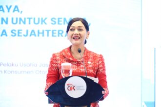 Kepala Eksekutif Pengawas Perilaku Pelaku Usaha Jasa Keuangan, Edukasi dan Pelindungan Konsumen OJK Friderica Widyasari Dewi dalam sambutannya pada kegiatan Edukasi Keuangan Hari Disabilitas Internasional (HDI) Tahun 2025 di Jakarta, Senin.
