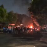 TkP Matel dikeroyok dibakar tadi malam.