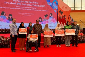 Peringatan Hari Ibu tingkat Provinsi DKI Jakarta 2025 di Jakarta International Velodrome, Pulo Gadung, Jakarta Timur. Foto: BPJS Ketenagakerjaan