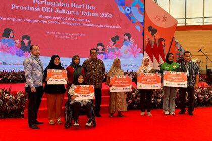 Peringatan Hari Ibu tingkat Provinsi DKI Jakarta 2025 di Jakarta International Velodrome, Pulo Gadung, Jakarta Timur. Foto: BPJS Ketenagakerjaan