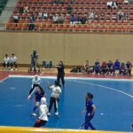 Timnas Hockey Indoor Putri Indonesia meraih kemenangan kedua pada pertandingan babak penyisihan cabang olahraga Hockey SEA Games ke-33 Thailand 2025. Foto/Az