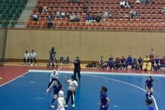 Timnas Hockey Indoor Putri Indonesia meraih kemenangan kedua pada pertandingan babak penyisihan cabang olahraga Hockey SEA Games ke-33 Thailand 2025. Foto/Az